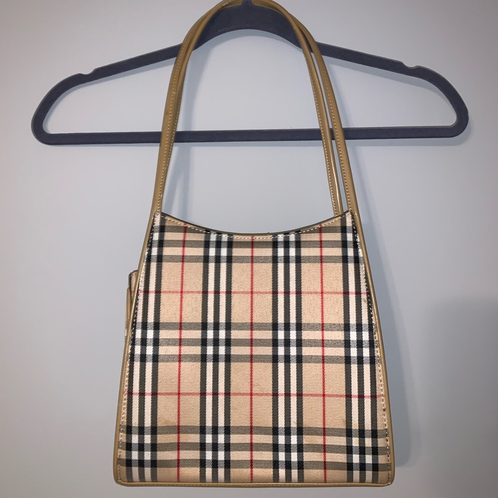 Plaid shoulder bag